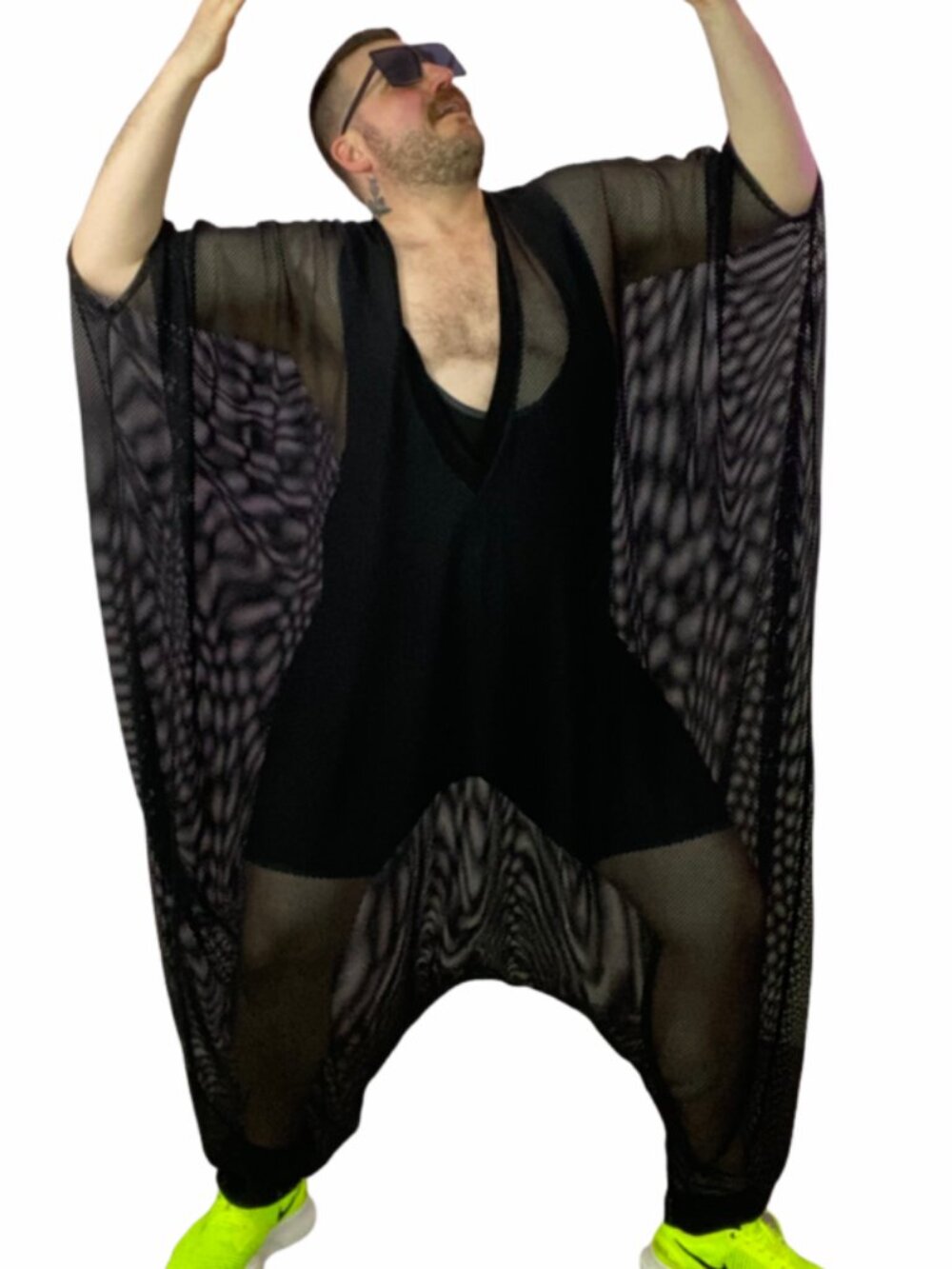 Evan Biddell Black Mesh Playsuit Jumpsuit Medium - Picture 2 of 6